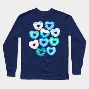 Aqua Donut Love Long Sleeve T-Shirt